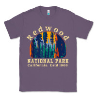 Lavender redwood national park california retro vintage cam Classic Tee - DesignPulse