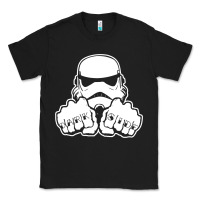Black dark side knuckle starwars stormtrooper 2 Classic Tee - DesignPulse