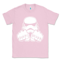 Bubblegum Pink dark side knuckle starwars stormtrooper 2 Classic Tee - DesignPulse
