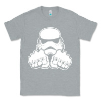 Heather Grey dark side knuckle starwars stormtrooper 2 Classic Tee - DesignPulse