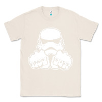 Natural dark side knuckle starwars stormtrooper 2 Classic Tee - DesignPulse
