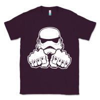 Plum dark side knuckle starwars stormtrooper 2 Classic Tee - DesignPulse