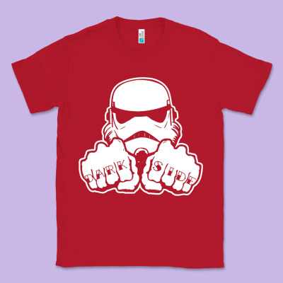 Dark Side Knuckle Starwars Stormtrooper 2 Classic Tee Designed By Designpulse