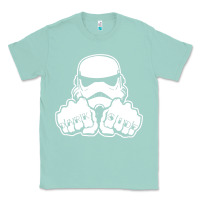 Seafoam dark side knuckle starwars stormtrooper 2 Classic Tee - DesignPulse
