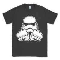 Smoke dark side knuckle starwars stormtrooper 2 Classic Tee - DesignPulse