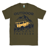 Army Green traveler Classic Tee - DesignPulse