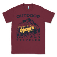 Burgundy traveler Classic Tee - DesignPulse