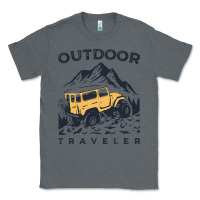 Charcoal Heather traveler Classic Tee - DesignPulse