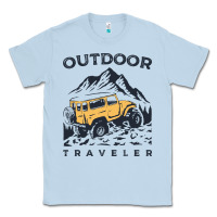 Dusty Blue traveler Classic Tee - DesignPulse