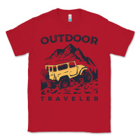 Red traveler Classic Tee - DesignPulse