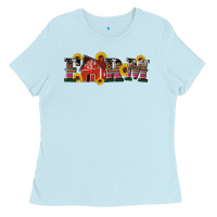 Baby Blue western farm Ladies Tee - Artiststas