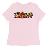 Bubblegum Pink western farm Ladies Tee - Artiststas