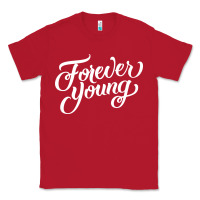 Red forever young Classic Tee - DesignPulse