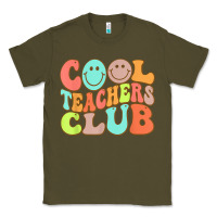 Army Green cool teachers club funny smile teachers club squad t shirt Classic Tee - DesignPulse