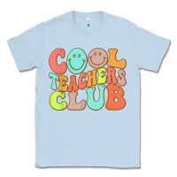 Dusty Blue cool teachers club funny smile teachers club squad t shirt Classic Tee - DesignPulse