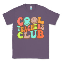 Lavender cool teachers club funny smile teachers club squad t shirt Classic Tee - DesignPulse