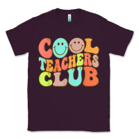 Plum cool teachers club funny smile teachers club squad t shirt Classic Tee - DesignPulse