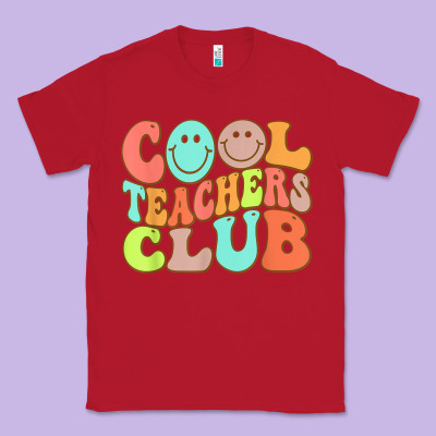 Cool Teachers Club Funny Smile Teachers Club Squad T Shirt Classic Tee Designed By Designpulse