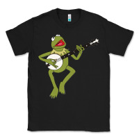 Black Kermit playing the banjo Classic Classic Tee - DesignPulse