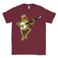 Burgundy Kermit playing the banjo Classic Classic Tee - DesignPulse