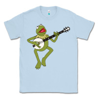 Dusty Blue Kermit playing the banjo Classic Classic Tee - DesignPulse