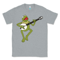 Heather Grey Kermit playing the banjo Classic Classic Tee - DesignPulse