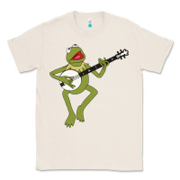 Natural Kermit playing the banjo Classic Classic Tee - DesignPulse