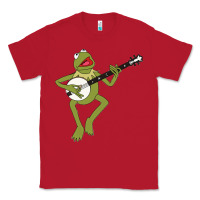 Red Kermit playing the banjo Classic Classic Tee - DesignPulse
