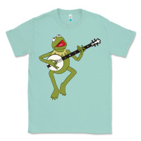 Seafoam Kermit playing the banjo Classic Classic Tee - DesignPulse