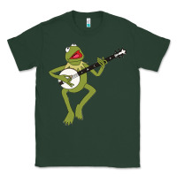Sports Green Kermit playing the banjo Classic Classic Tee - DesignPulse