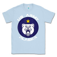 Dusty Blue us army alaska polar bear patch t shirt Classic Tee - DesignPulse