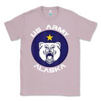Lilac us army alaska polar bear patch t shirt Classic Tee - DesignPulse