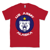 Red us army alaska polar bear patch t shirt Classic Tee - DesignPulse