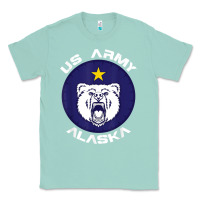 Seafoam us army alaska polar bear patch t shirt Classic Tee - DesignPulse