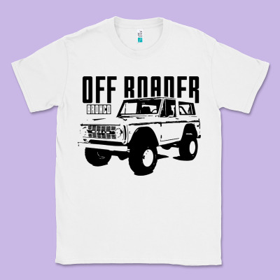 Off Roader Bronco Classic Tee Designed By Designpulse