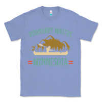 Colony Blue retro boundary waters canoe minnesota Classic Tee - DesignPulse