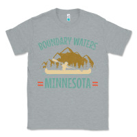 Heather Grey retro boundary waters canoe minnesota Classic Tee - DesignPulse
