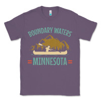 Lavender retro boundary waters canoe minnesota Classic Tee - DesignPulse