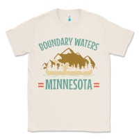 Natural retro boundary waters canoe minnesota Classic Tee - DesignPulse