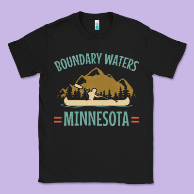 Retro Boundary Waters Canoe Minnesota Classic Tee Designed By Designpulse