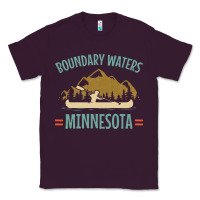 Plum retro boundary waters canoe minnesota Classic Tee - DesignPulse