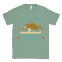 Sage retro boundary waters canoe minnesota Classic Tee - DesignPulse