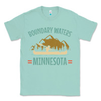 Seafoam retro boundary waters canoe minnesota Classic Tee - DesignPulse