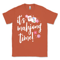 Copper womens mahjong gift for her mahjong player v neck t shirt Classic Tee - DesignPulse