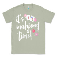 Matcha womens mahjong gift for her mahjong player v neck t shirt Classic Tee - DesignPulse