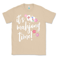 Mushroom womens mahjong gift for her mahjong player v neck t shirt Classic Tee - DesignPulse