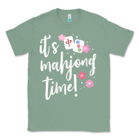 Sage womens mahjong gift for her mahjong player v neck t shirt Classic Tee - DesignPulse
