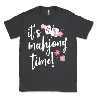 Smoke womens mahjong gift for her mahjong player v neck t shirt Classic Tee - DesignPulse