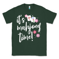 Sports Green womens mahjong gift for her mahjong player v neck t shirt Classic Tee - DesignPulse