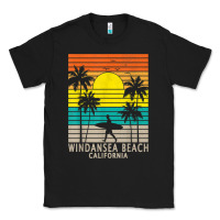 Black windansea beach california ca surfer surfing surf palm tree Classic Tee - DesignPulse